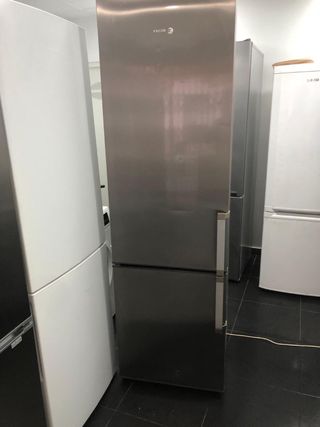 Nevera combi acero inoxidable
