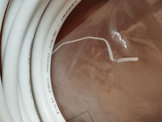 Cable coaxial antena 3m blanco