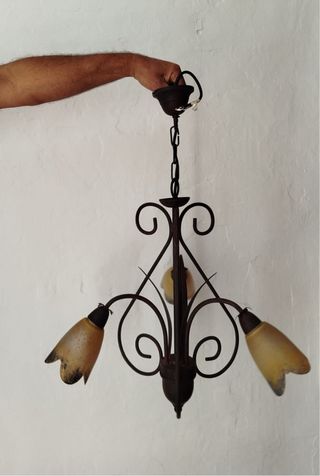 Lampara 3 luces estilo vintage