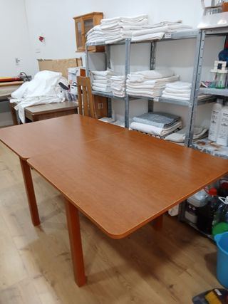 Mesa madera extensible marrón