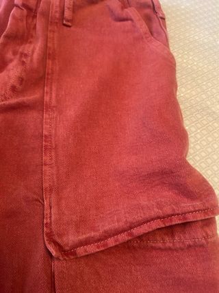 Bermudas Cargo Zara rojas