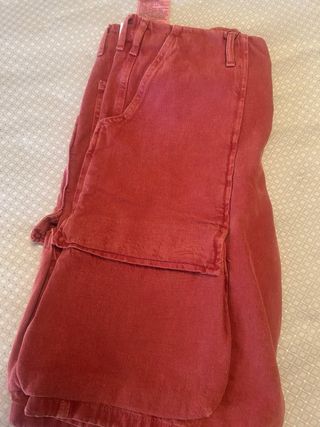Bermudas Cargo Zara rojas
