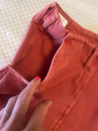 Bermudas Cargo Zara rojas