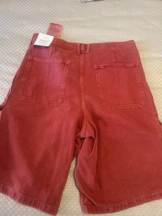 Bermudas Cargo Zara rojas