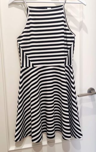 Vestido rayas H&M blanco&negro