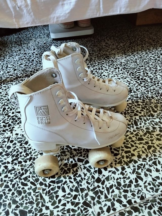 Patines blancos clásicos talla 35