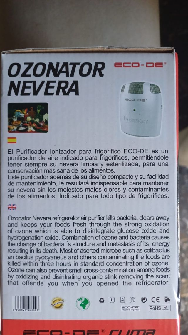 Ozono nevera ECO-DE 3200