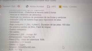 Ozono nevera ECO-DE 3200