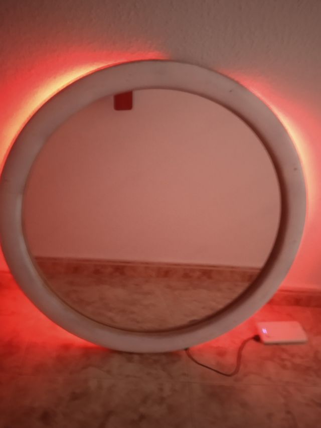 Specchio LED 70cm - Rosso & Bianco