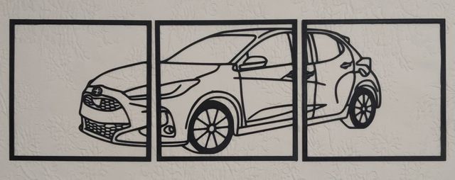 Cuadro - Wallart Toyota yaris 2022 (4 puertas)