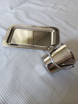 Cubitera y bandeja Guy Degrenne inox France