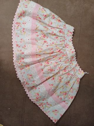 Falda floral niña talla 6