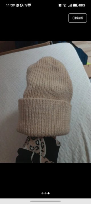 Berretto beige uomo