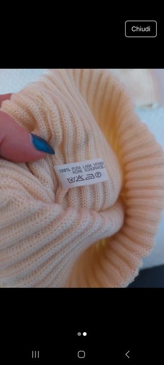 Berretto beige in lana vergine