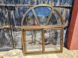 Ventana arco aluminio climalit