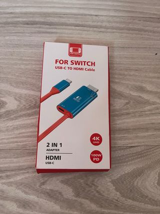 Cable USB-C a HDMI 4K para Switch