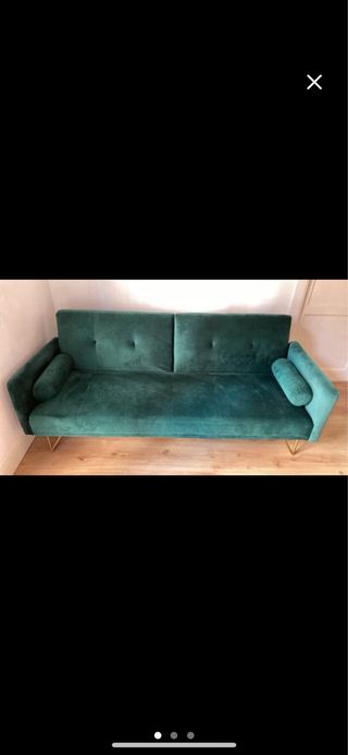 Sofá cama verde 3 plazas - Sklum