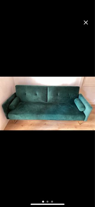 Sofá cama verde 3 plazas - Sklum