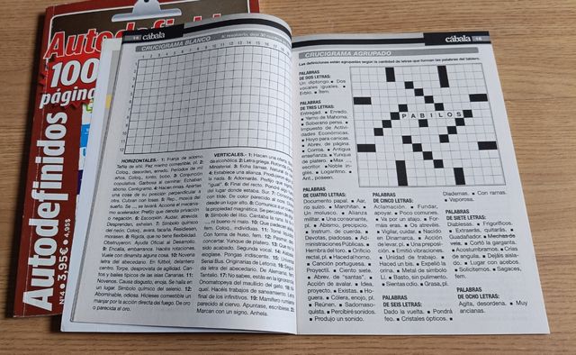 Lote Pasatiempos Orión Autodefinidos Cábala ocio