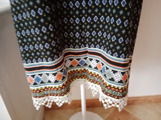 Vestido boho chic - Negro, multicolor