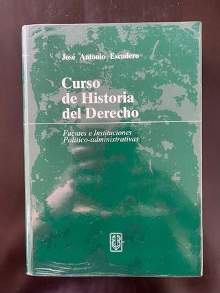 Curso de Historia del Derecho