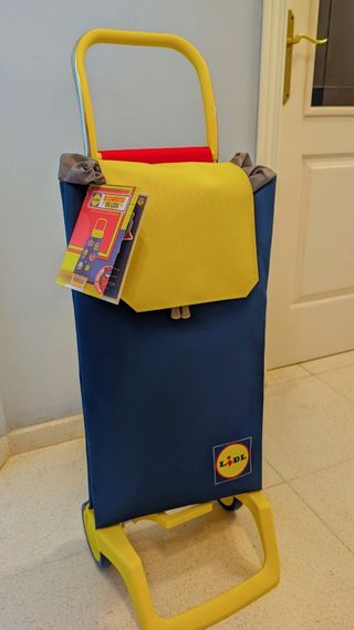 Carrito compra Lidl - Azul, Amarillo y Rojo