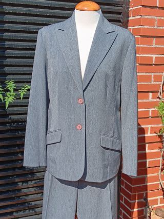 Traje azul grisáceo Mujer T48
