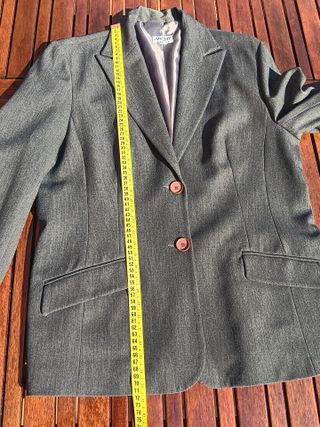 Traje azul grisáceo Mujer T48