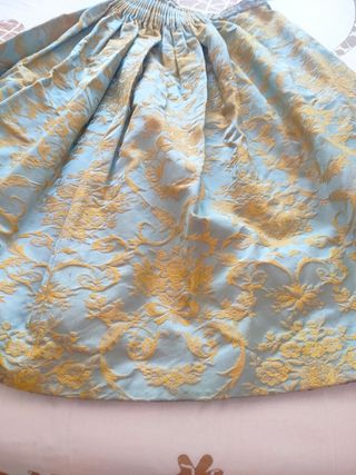 Traje Fallera azul y dorado