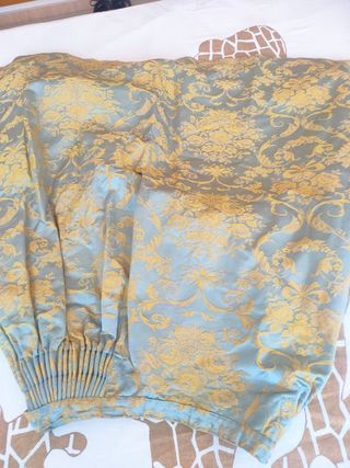 Traje Fallera azul y dorado