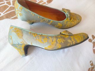 Traje Fallera azul y dorado