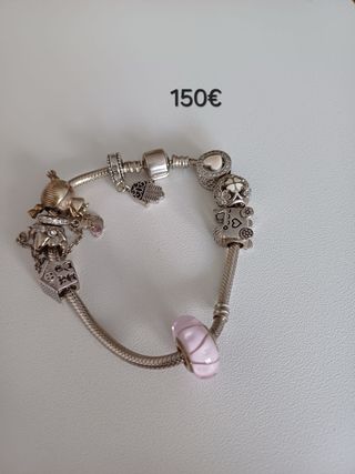 Pulsera Pandora plata rosa
joyas de plata 