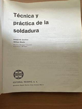 Tecnica y Practica de la Soldadura. (Spanish Ed...