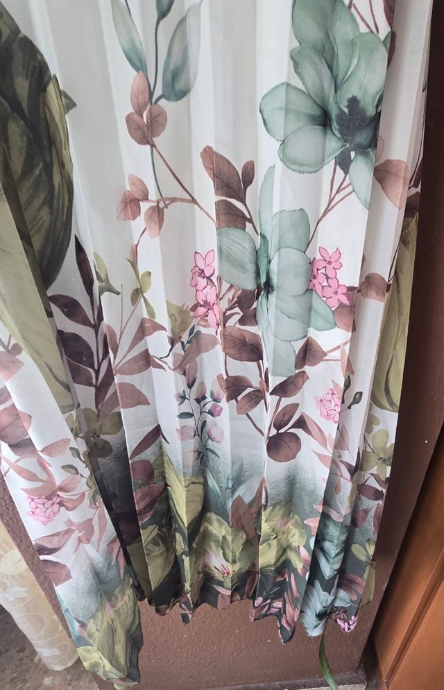 Vestido largo estampado floral