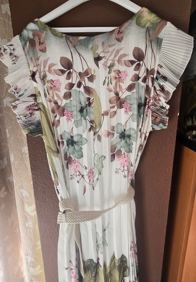 Vestido largo estampado floral