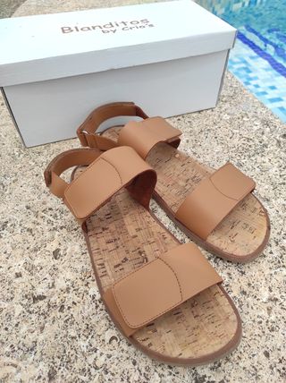 Sandalias respetuosas Barefoot cuero Blanditos com