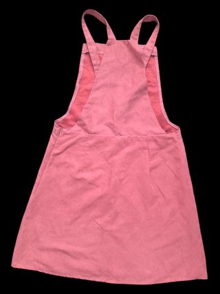 Vestido peto terciopelo rosa