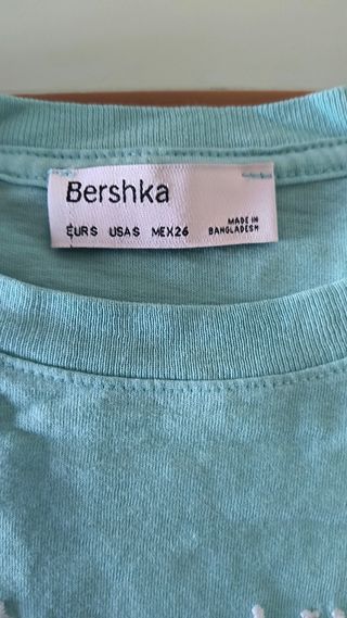 Crop Bershka - Verde Agua