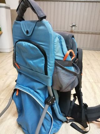 Mochila portabebés Altus - Azul y gris