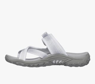 Sandalias Skechers blancas y grises