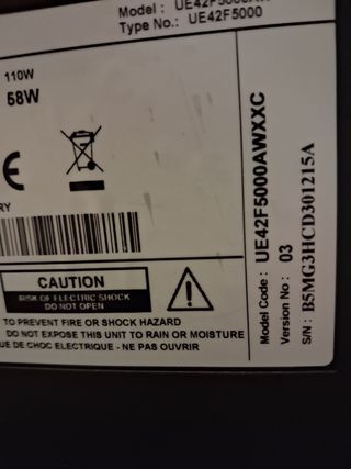 TV Samsung 43" Negra