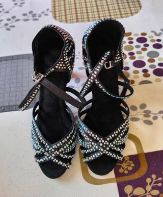 Sandalias baile, fiesta, negras