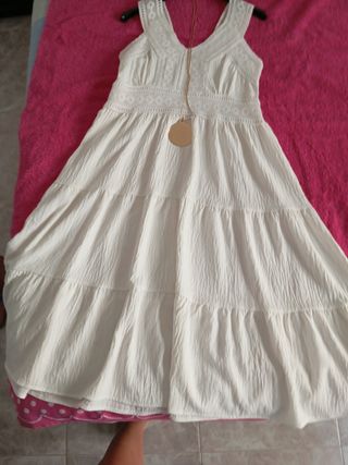 Vestido blanco boho - collar