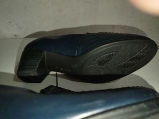 Zapatos de tacón Piel Auténtica Azul