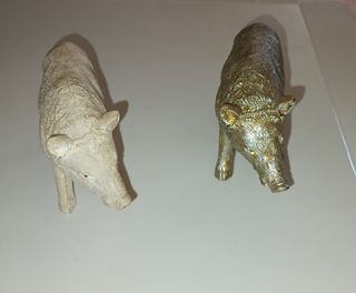 Coppia Statuette Cinghiali