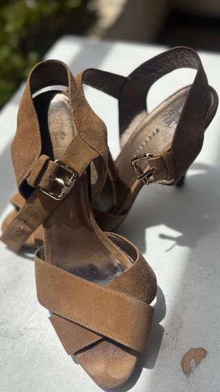 Sandalias Farrutx ante marrón 38.5