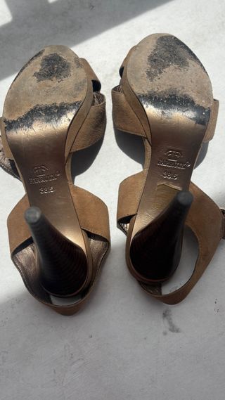 Sandalias Farrutx ante marrón 38.5