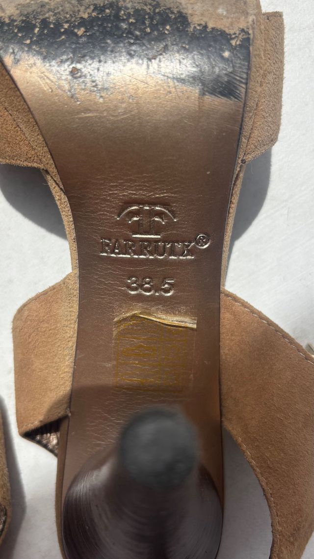 Sandalias Farrutx ante marrón 38.5