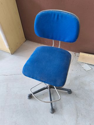 Silla escritorio azul