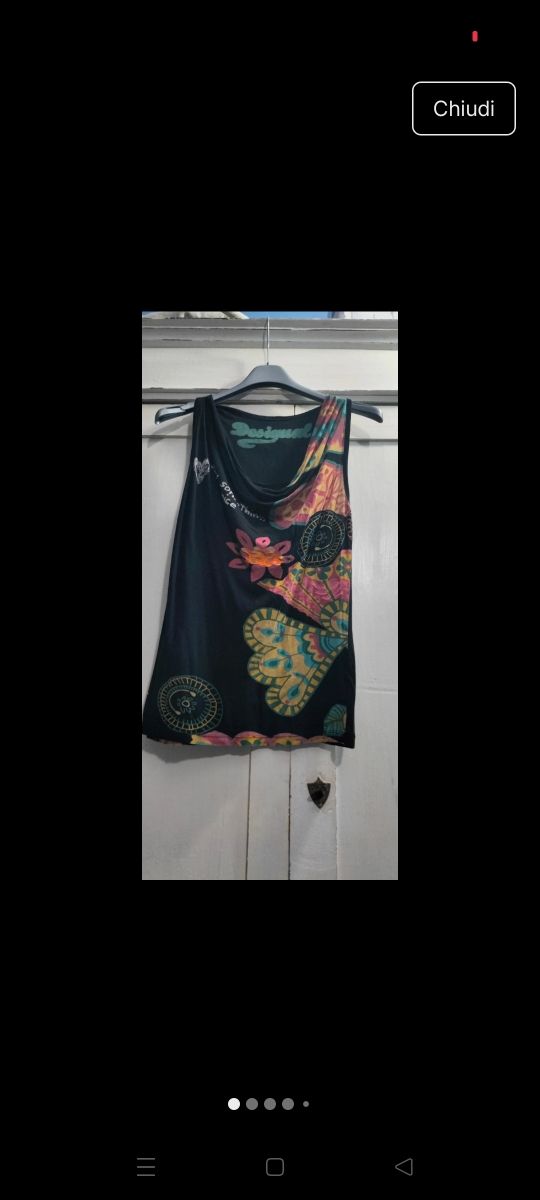 Top Desigual multicolor floreale
